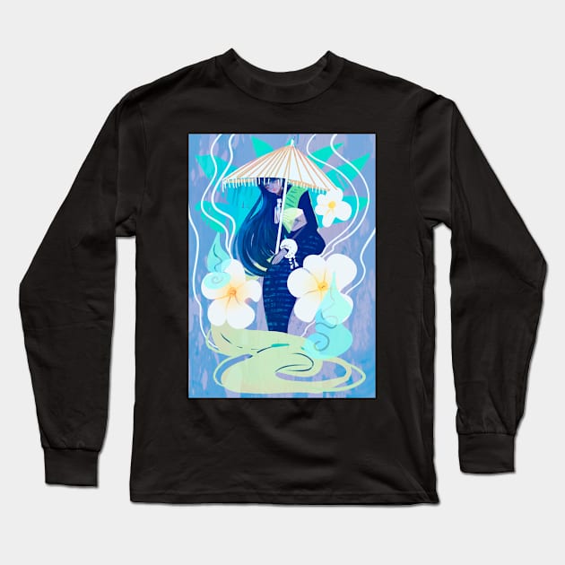 Thai banana ghost tanee manga style Long Sleeve T-Shirt by meisanmui